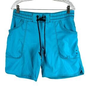 Lululemon Paradise Long Shorts Surge Blue Women's Sz 10 Excellent Used Condition